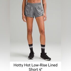 lululemon athletica hotty hot low rise lined shorts